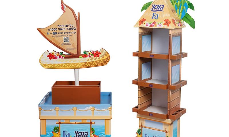 סטנדים לתצוגה מקרטון